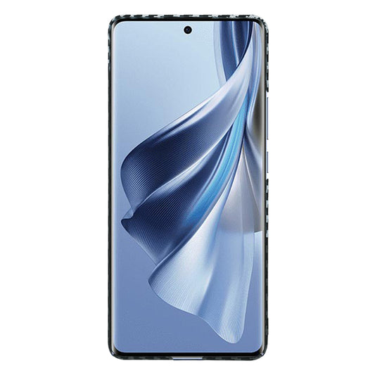 Puzdro pre Oppo Reno10 / Reno10 Pro, Techsuit, Carbonite FiberShell, Čierna Sivá
