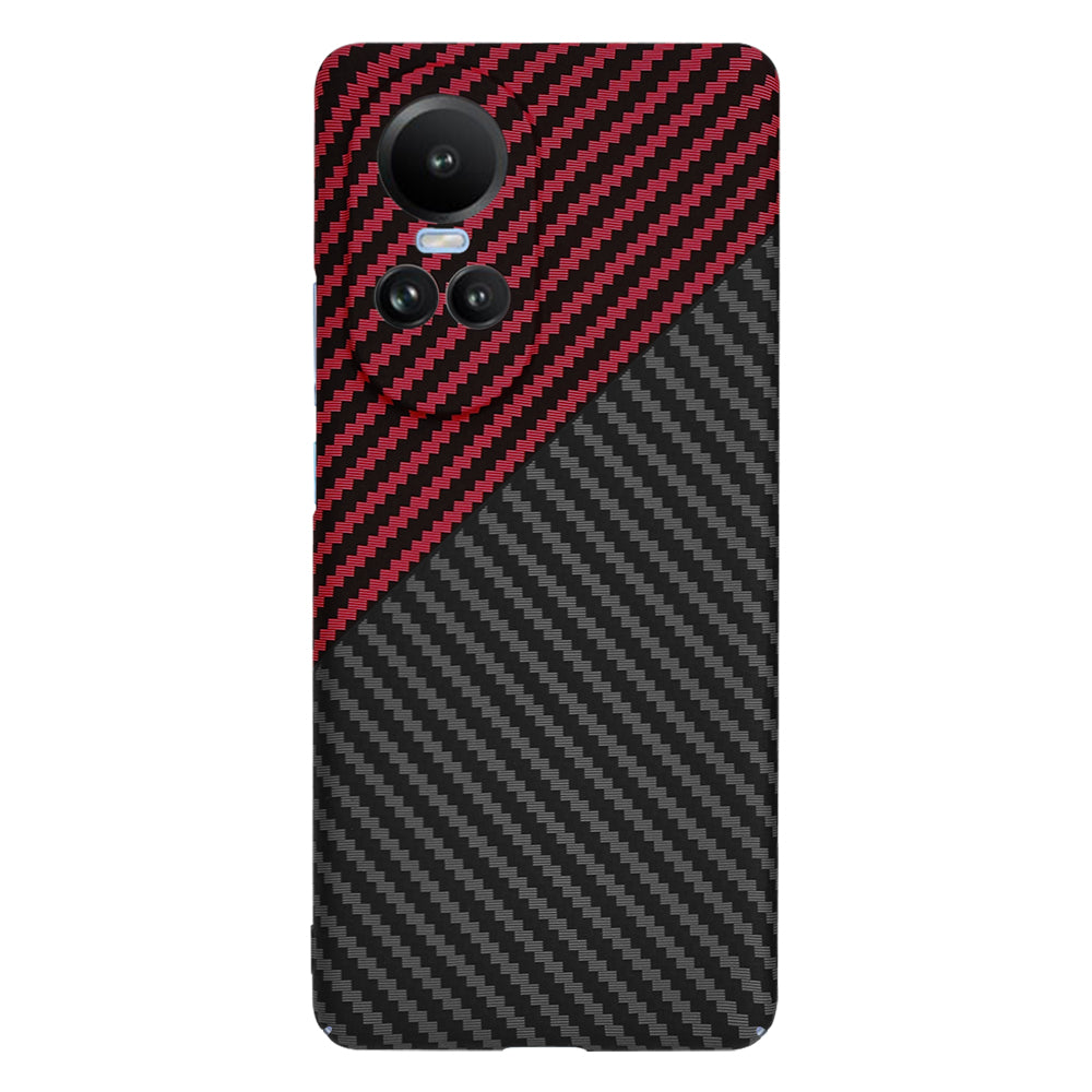 Puzdro pre Oppo Reno10 / Reno10 Pro, Techsuit, Carbonite FiberShell, Čierna Červená