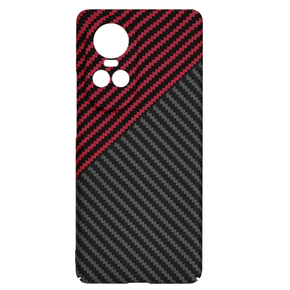 Puzdro pre Oppo Reno10 / Reno10 Pro, Techsuit, Carbonite FiberShell, Čierna Červená