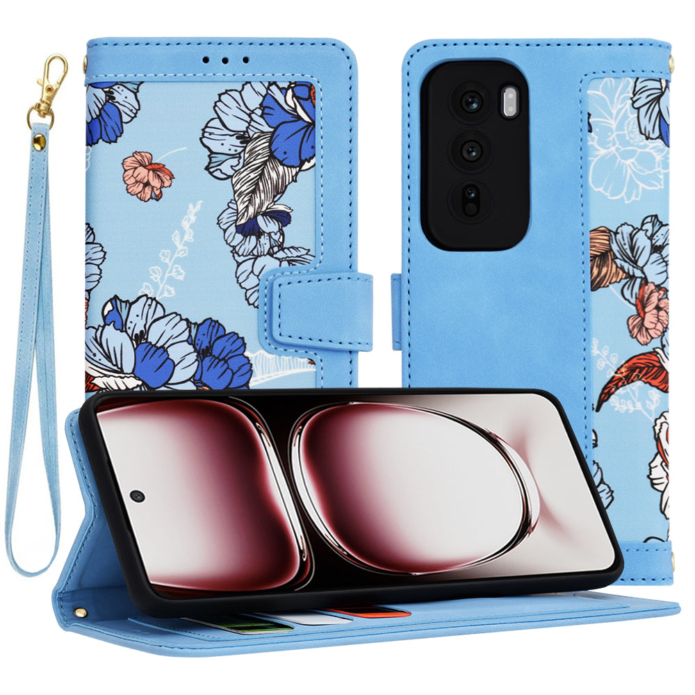 Puzdro na Oppo Reno12 Pro, Techsuit, FlipCraft, modré