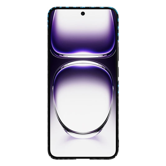 Puzdro pre Oppo Reno12, Techsuit, Carbonite FiberShell, Čierna Bleu
