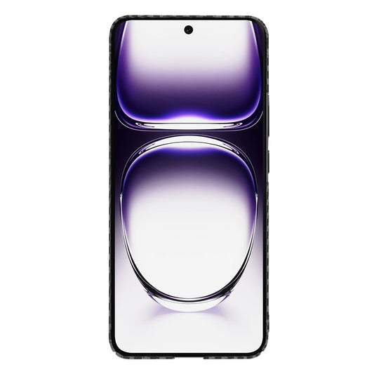 Puzdro pre Oppo Reno12, Techsuit, Carbonite FiberShell, Čierne