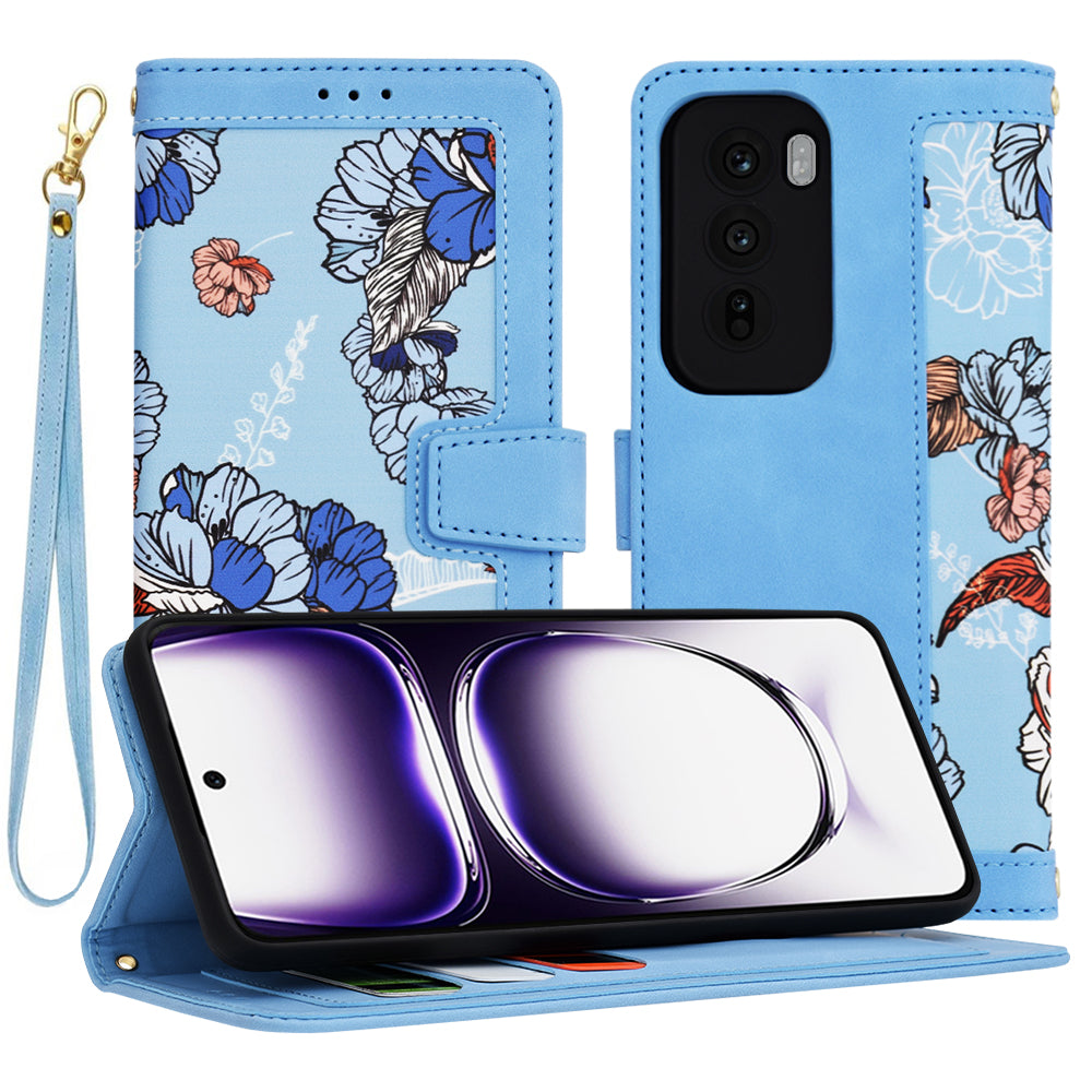 Puzdro pre Oppo Reno12, Techsuit, FlipCraft, Modrá