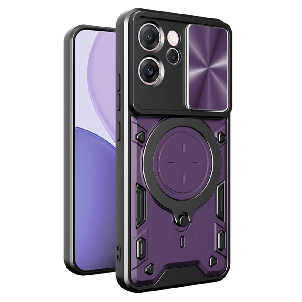 Puzdro pre Oppo Reno14 FS 5G / Reno14 F, Techsuit, CamGuard Pro, Fialová