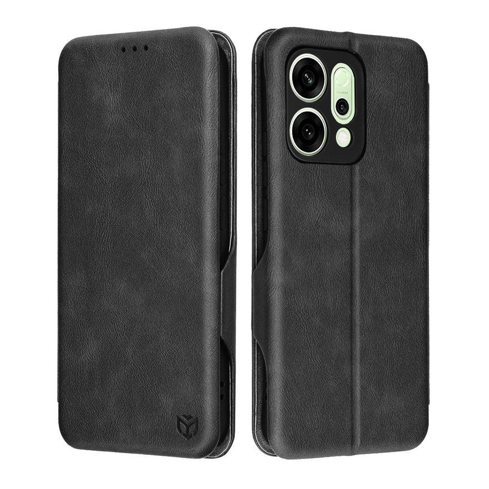 Puzdro pre Oppo Reno14, Techsuit, Safe Wallet Plus, Čierne