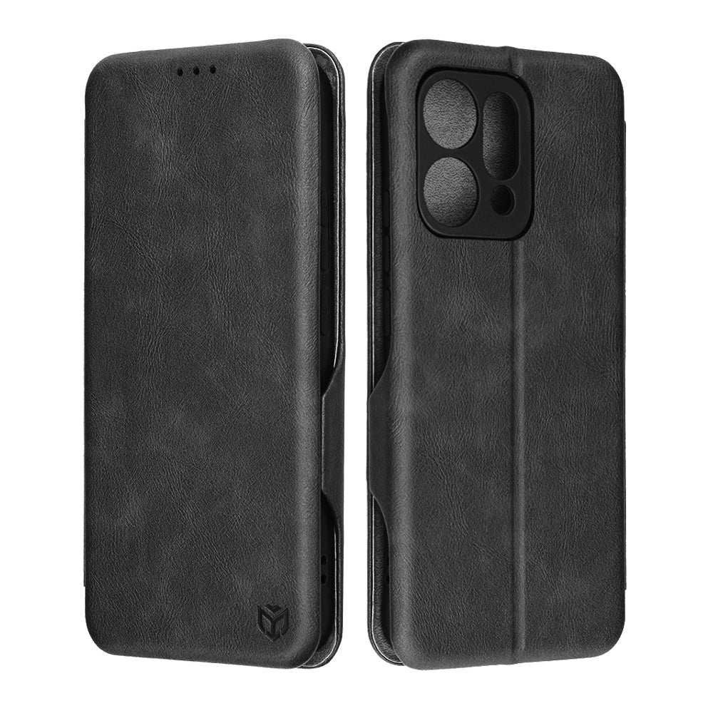 Puzdro pre Oppo Reno14, Techsuit, Safe Wallet Plus, Čierne
