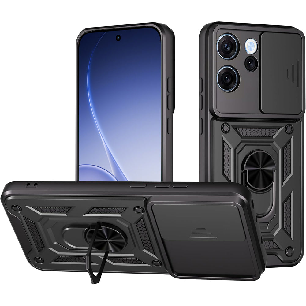 Puzdro pre Oppo Reno15 FS / Reno15 F, Techsuit, CamShield, Čierne