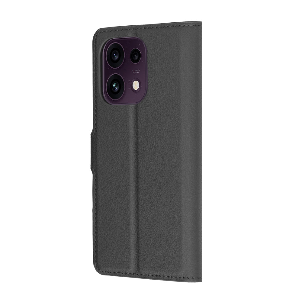 Obal na Oppo Reno16 F / Reno16 FS, Techsuit, kožené puzdro, čierna
