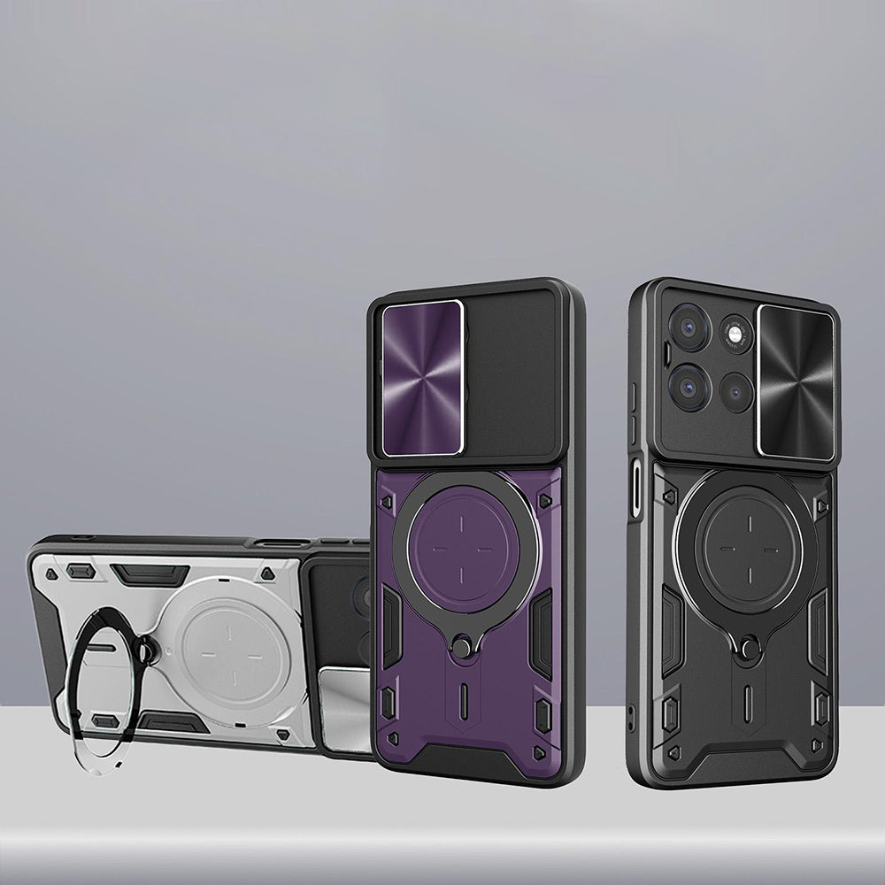 Puzdro pre Oppo Reno16 / Reno16 Pro, Techsuit, CamGuard Pro, Fialová
