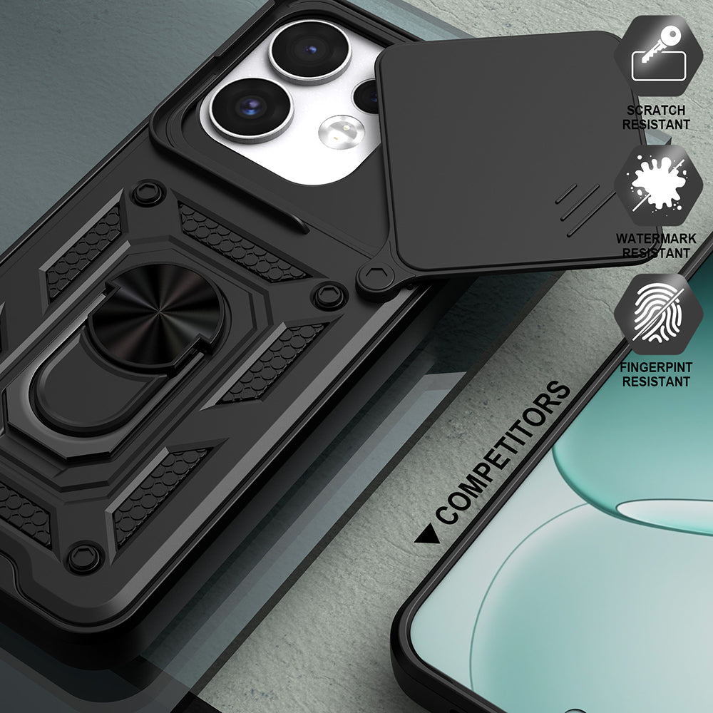 Puzdro pre Oppo Reno16 / Reno16 Pro, Techsuit, CamShield, Čierne