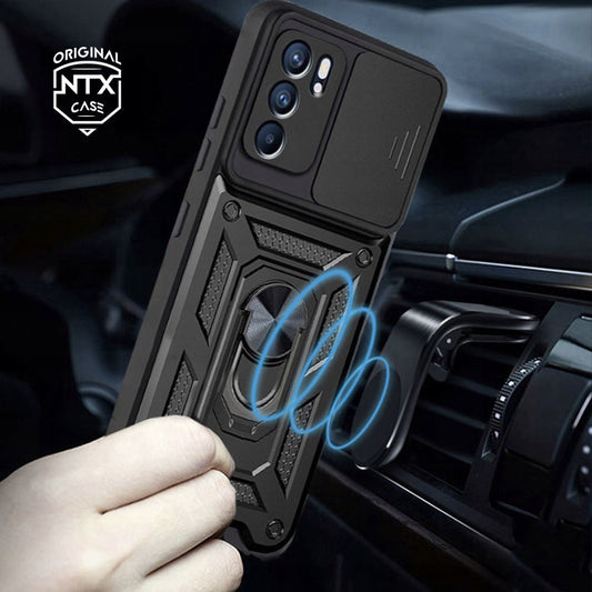 Puzdro pre Oppo Reno6 5G, Techsuit, CamShield, Čierne