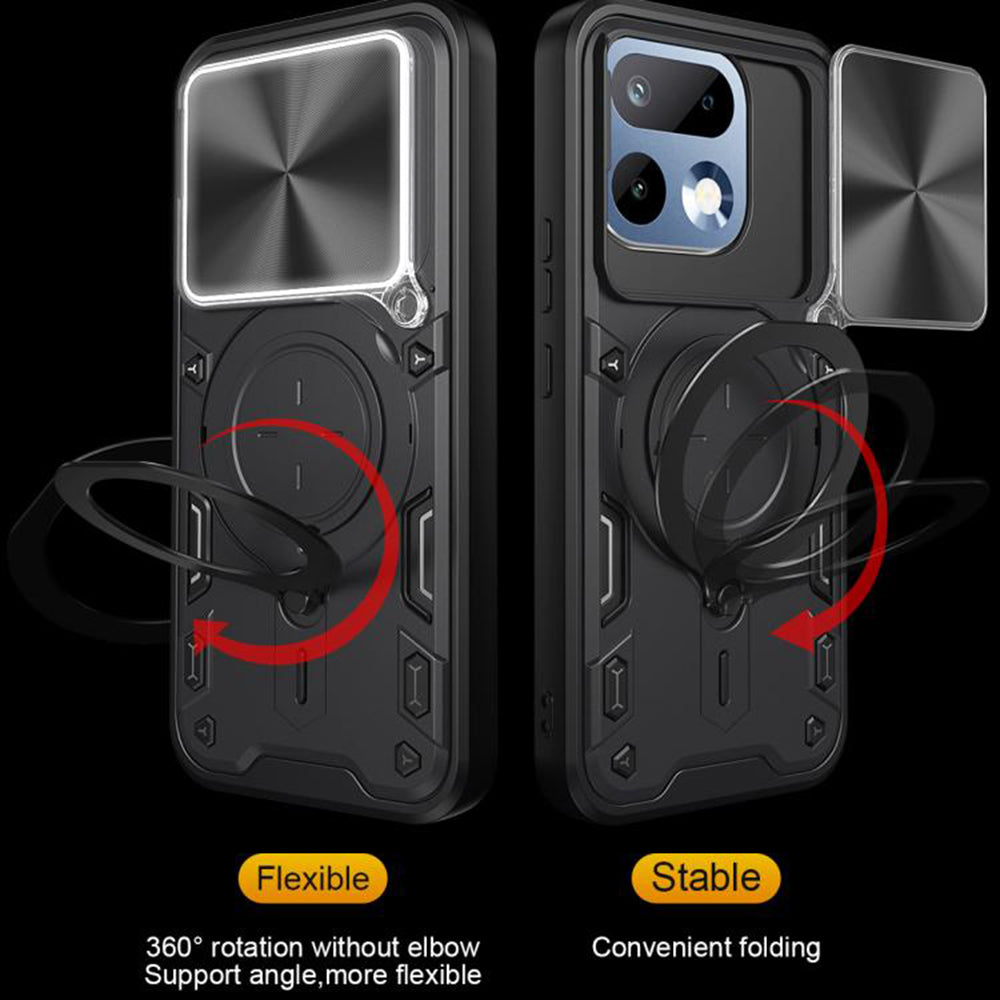 Puzdro pre Realme 16 Pro+, Techsuit, CamGuard Pro, Čierne