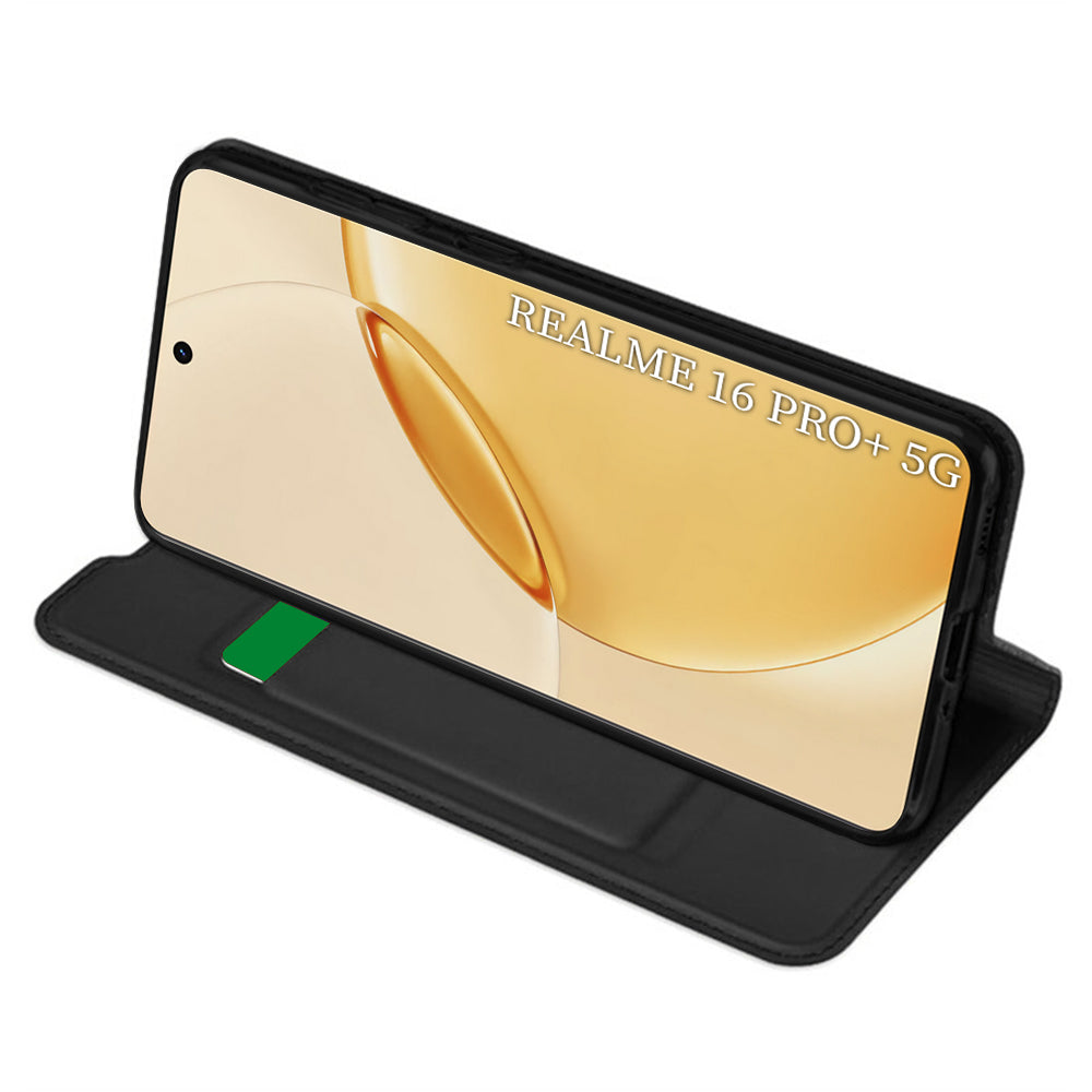 Puzdro pre Realme 16 Pro+, Techsuit, Magskin Book, Čierne