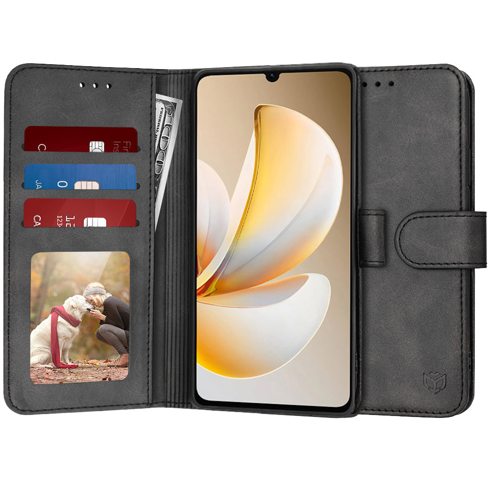 Puzdro pre Realme Note 70T, Techsuit, Diary Book, Čierne