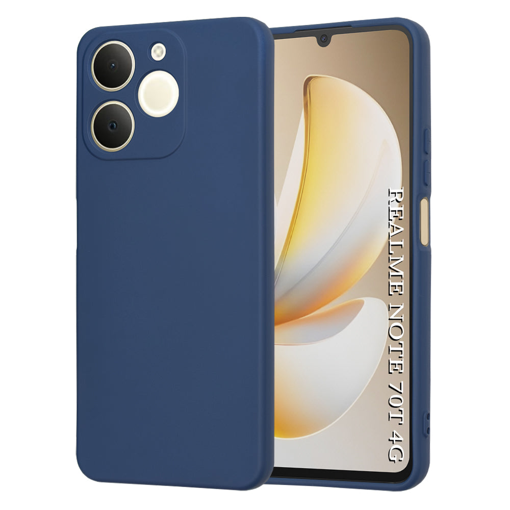 Puzdro pre Realme Note 70T, Techsuit, SoftFlex, Námornícka modrá
