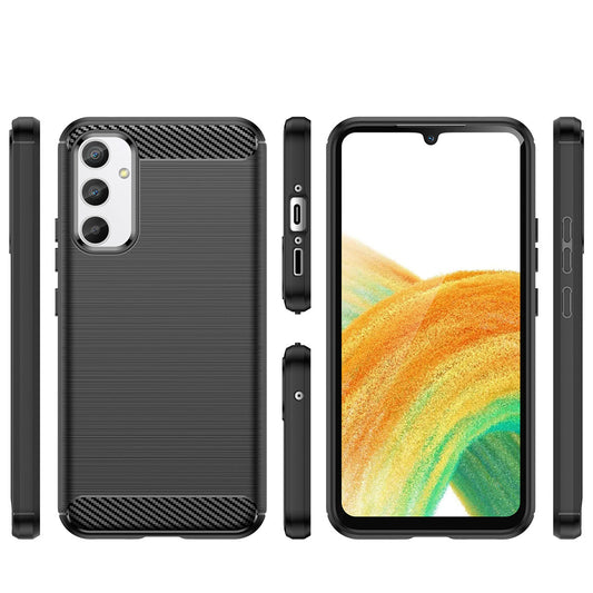 Puzdro pre Samsung Galaxy A34 A346, OEM, Karbón, Čierne