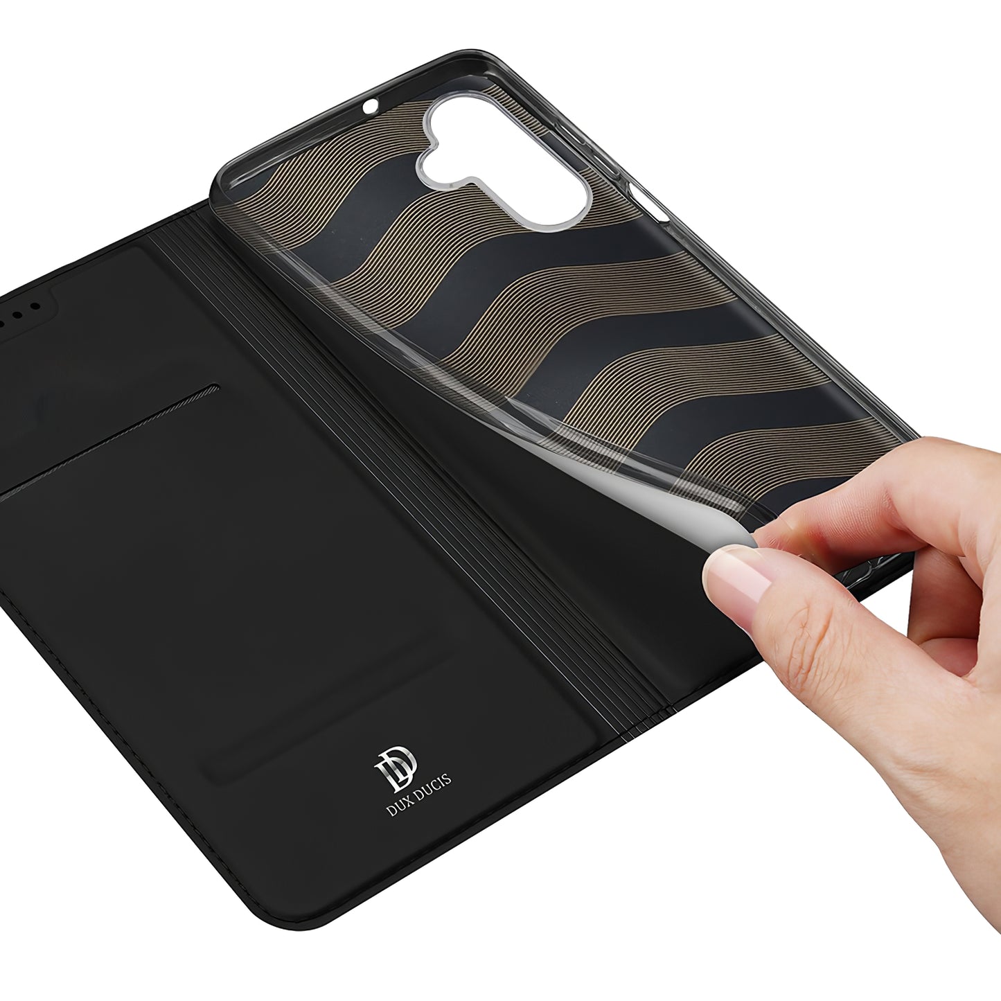 Puzdro pre Samsung Galaxy A55 5G A556, DUX DUCIS, Skin Pro, čierne
