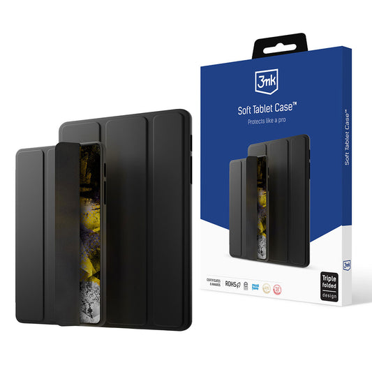 Puzdro na tablet Samsung Galaxy Tab A9+, 3MK, mäkké, čierne