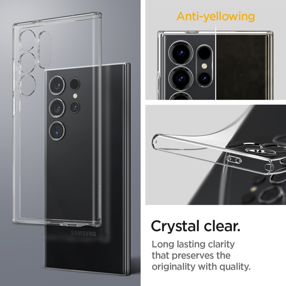 Puzdro pre Samsung Galaxy S24 Ultra S928, Spigen, Liquid Crystal, transparentné ACS07283