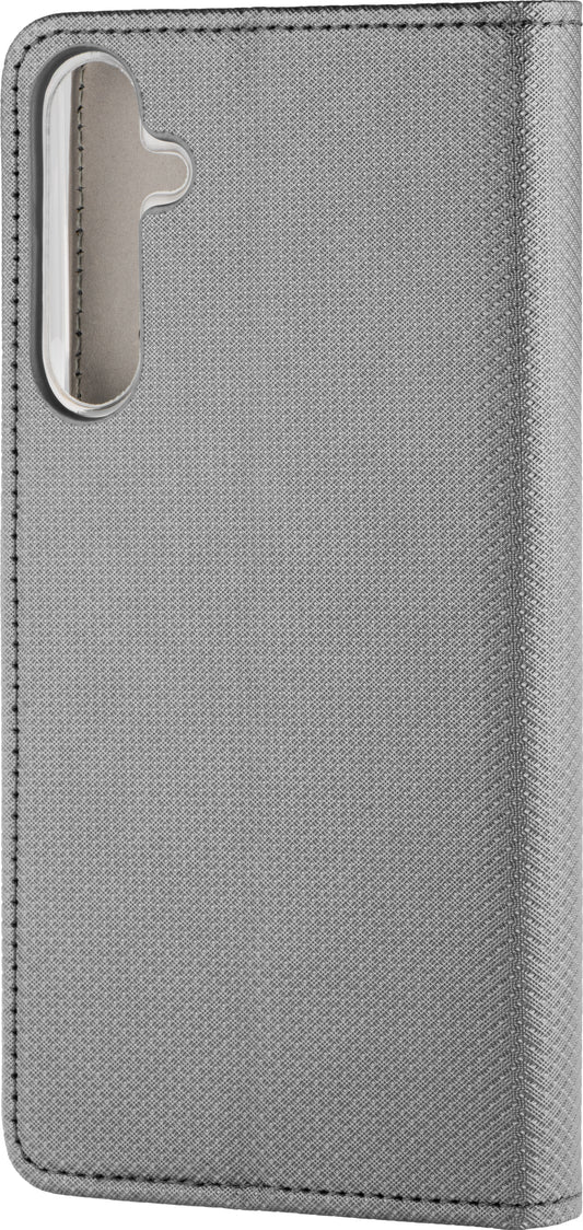 Puzdro pre Samsung Galaxy J3 (2017) J330, OEM, Smart Magnet, Sivé