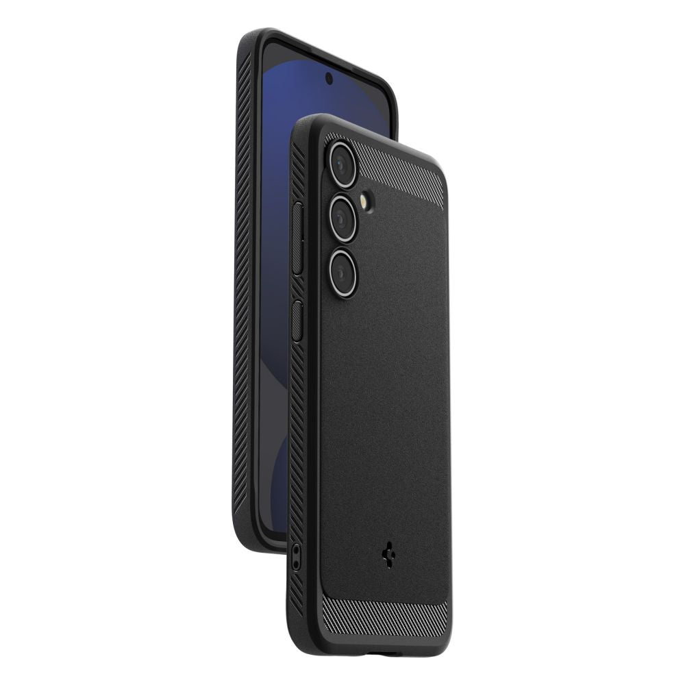 Puzdro pre Samsung Galaxy S24 FE S721, Spigen, Rugged Armor, Čierne ACS08578