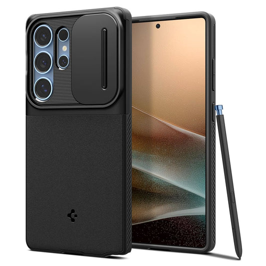 Puzdro pre Samsung Galaxy S25 Ultra S938, Spigen, OPTIK ARMOR, Čierne ACS08969