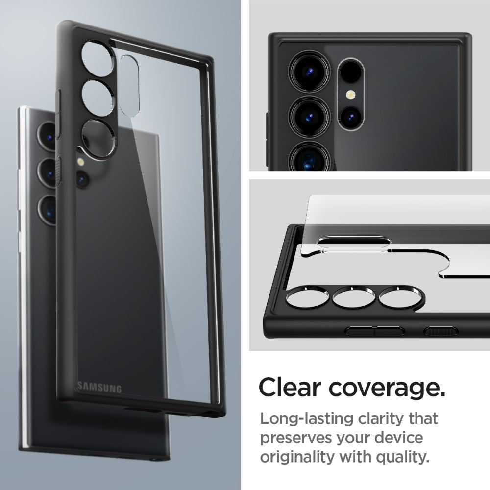 Puzdro pre Samsung Galaxy S24 Ultra S928, Spigen, Ultra Hybrid, Matné Čierne