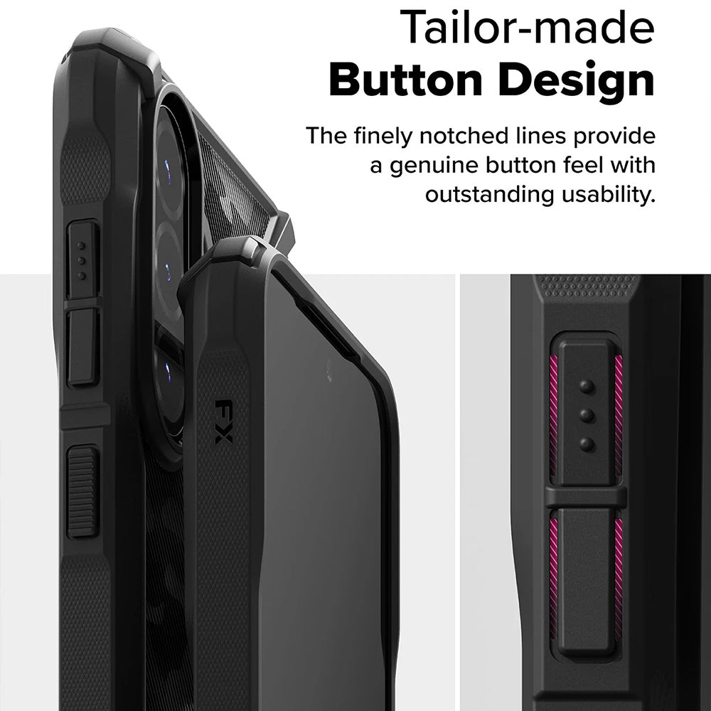 Puzdro pre Samsung Galaxy A56 A566 / A36 A366, Ringke, Fusion X Camo, Čierne