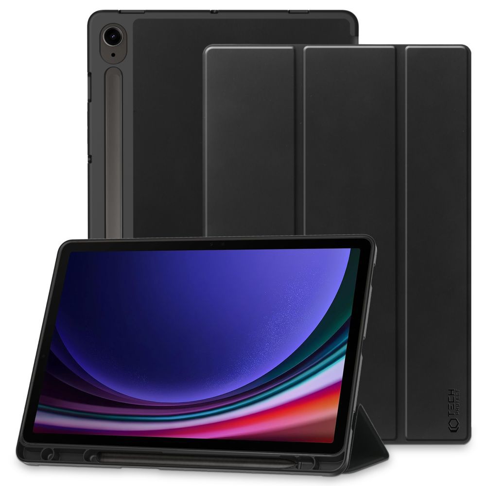 Puzdro pre Samsung Galaxy Tab S10 Lite / S9 / S9 FE / Tab S10 FE, Tech-Protect, SC PEN, Čierne