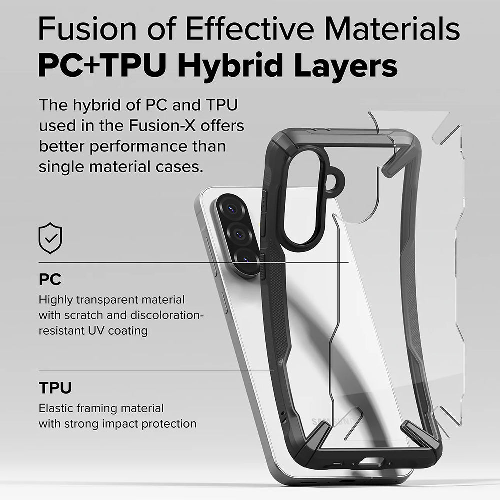 Puzdro pre Samsung Galaxy A56 A566 / A36 A366, Ringke, Fusion X, Čierne