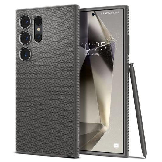 Puzdro pre Samsung Galaxy S24 Ultra S928, Spigen, Liquid Air, sivé