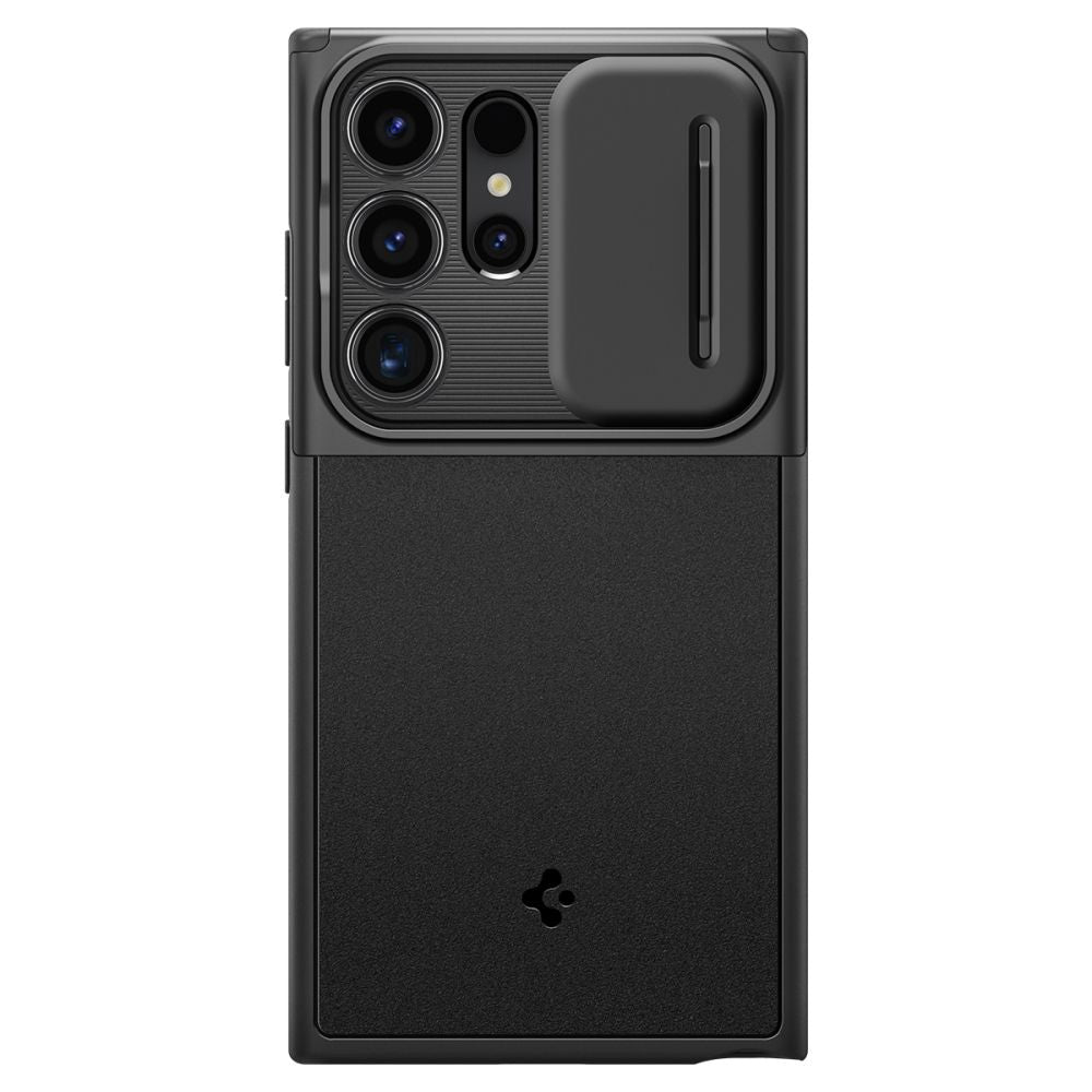 Puzdro pre Samsung Galaxy S24 Ultra S928, Spigen, OPTIK ARMOR, Čierne ACS07313