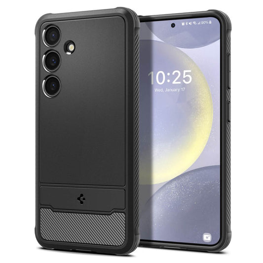 Puzdro pre Samsung Galaxy S24+ S926, Spigen, Rugged Armour, čierne ACS07326