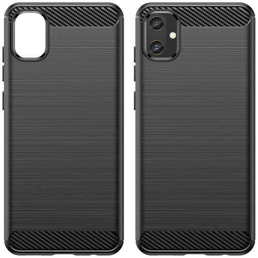 Obal na Samsung Galaxy A05 A055, Techsuit, Karbón, Čierny
