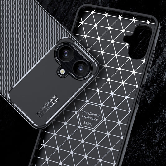 Puzdro pre Samsung Galaxy A06 A065, Techsuit, CarbonFiber, Čierne