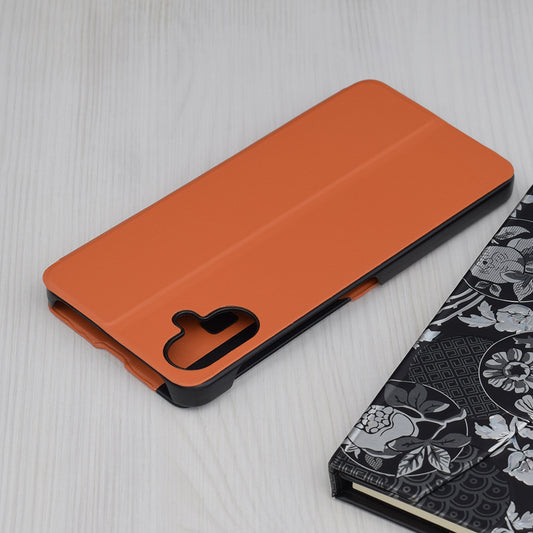 Puzdro pre Samsung Galaxy A06 A065, Techsuit, eFold, Oranžové