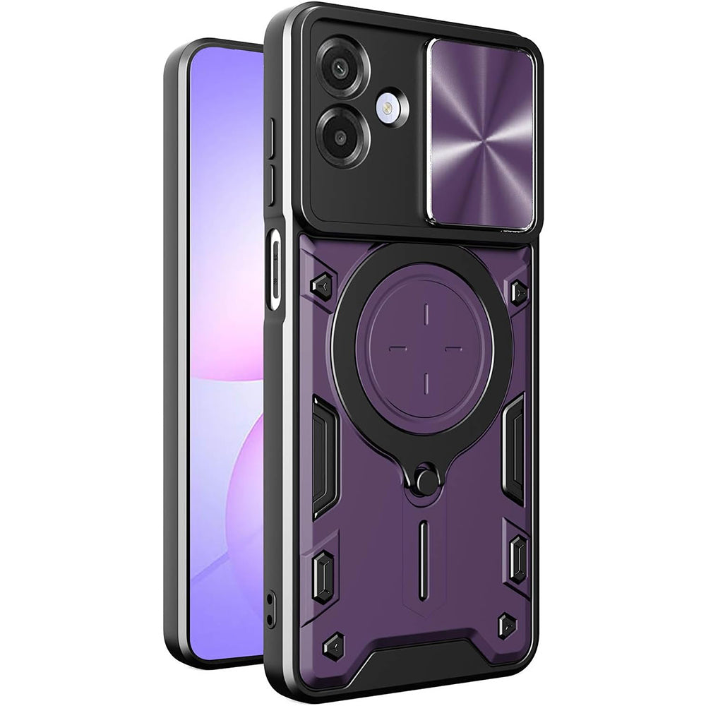 Puzdro pre Samsung Galaxy A07 4G A075, Techsuit, CamGuard Pro, Fialová