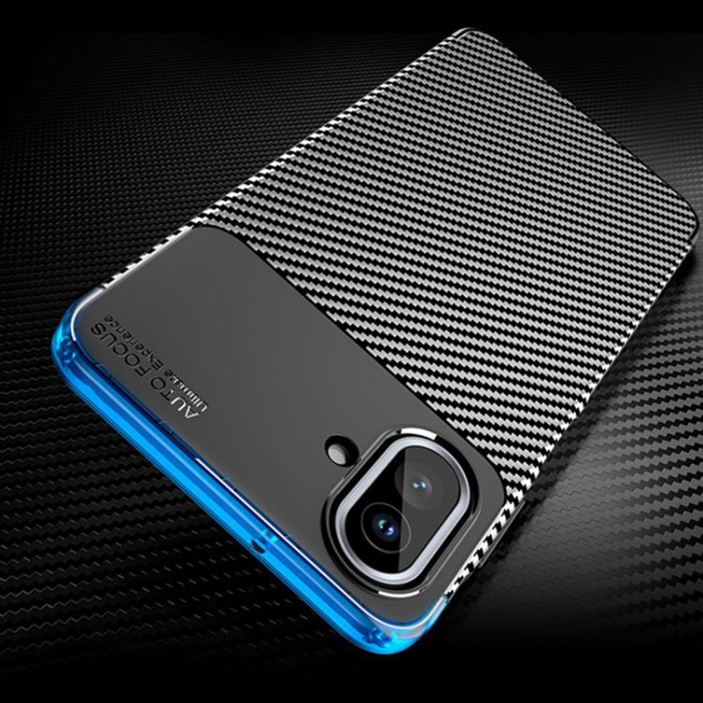 Puzdro pre Samsung Galaxy A07 4G A075, Techsuit, CarbonFiber, Čierne