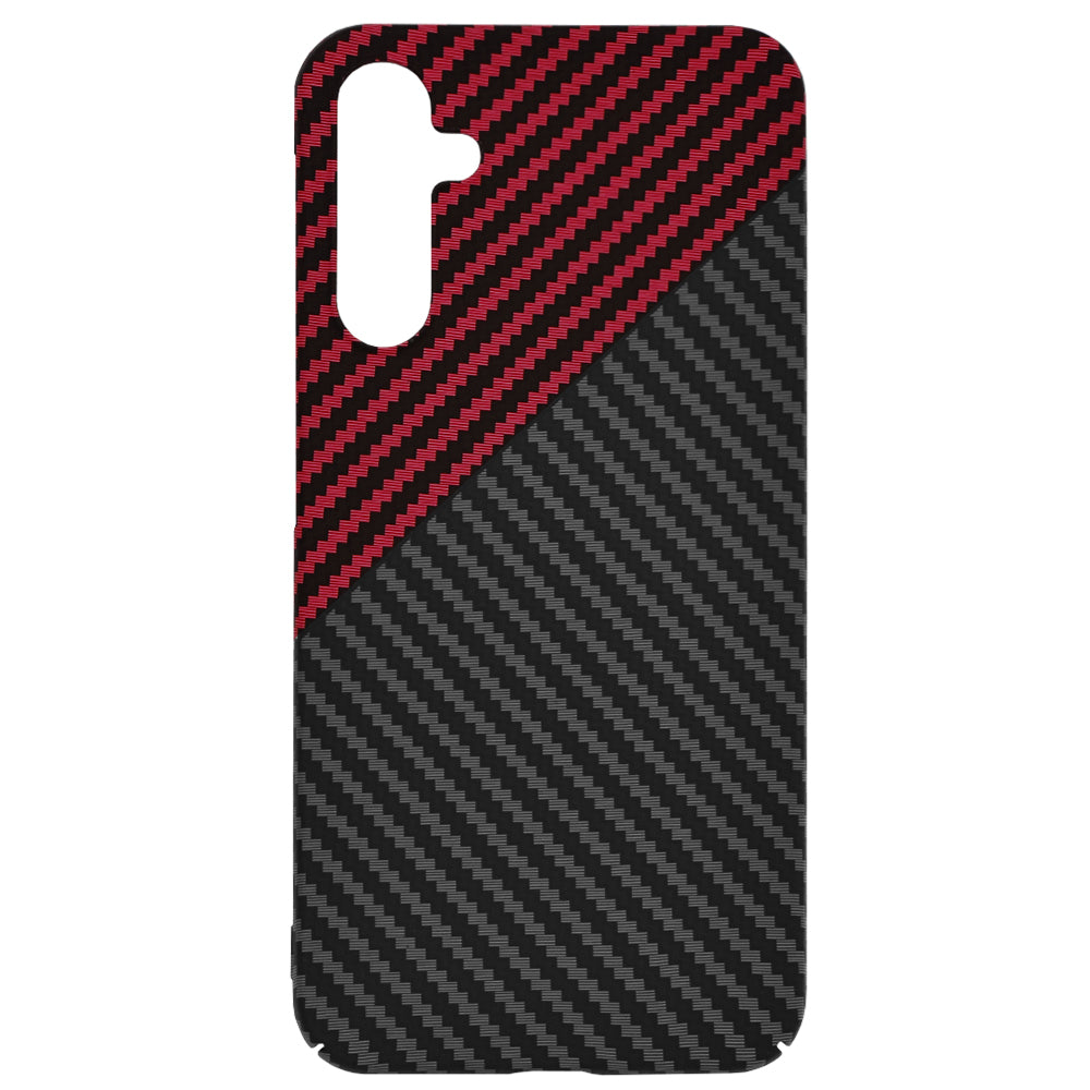 Puzdro pre Samsung Galaxy A15 5G A156 / A15 A155, Techsuit, Carbonite FiberShell, Čierno-červené
