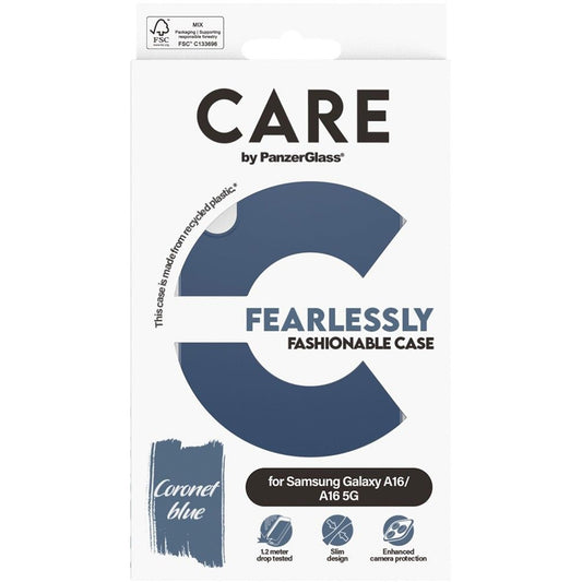 Puzdro pre Samsung Galaxy A16 5G A166 / A16 4G A165, PanzerGlass, Care Fashionable, Modrá