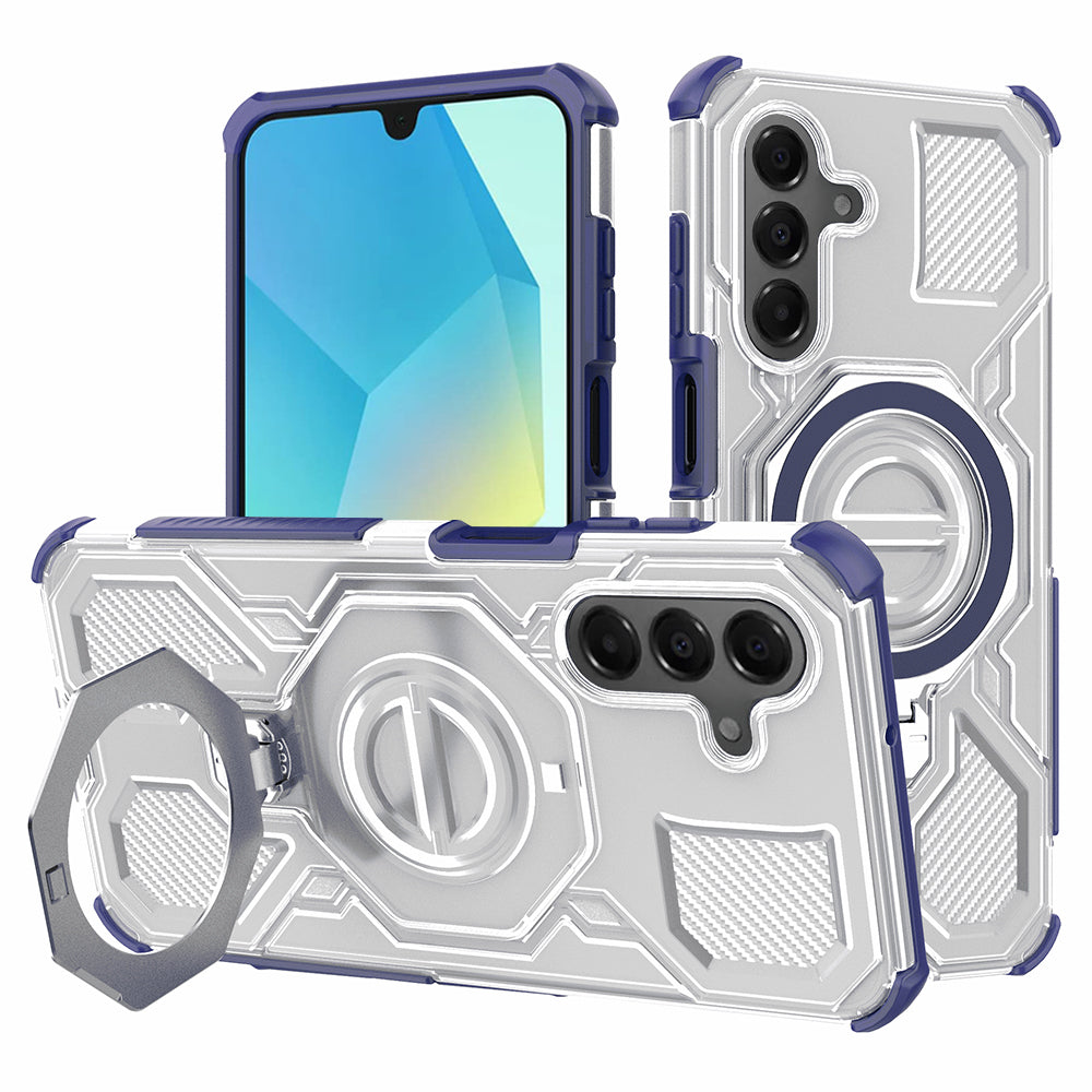 Puzdro pre Samsung Galaxy A16 5G A166 / A16 4G A165, Techsuit, Carbon Shield Pro, Modrá