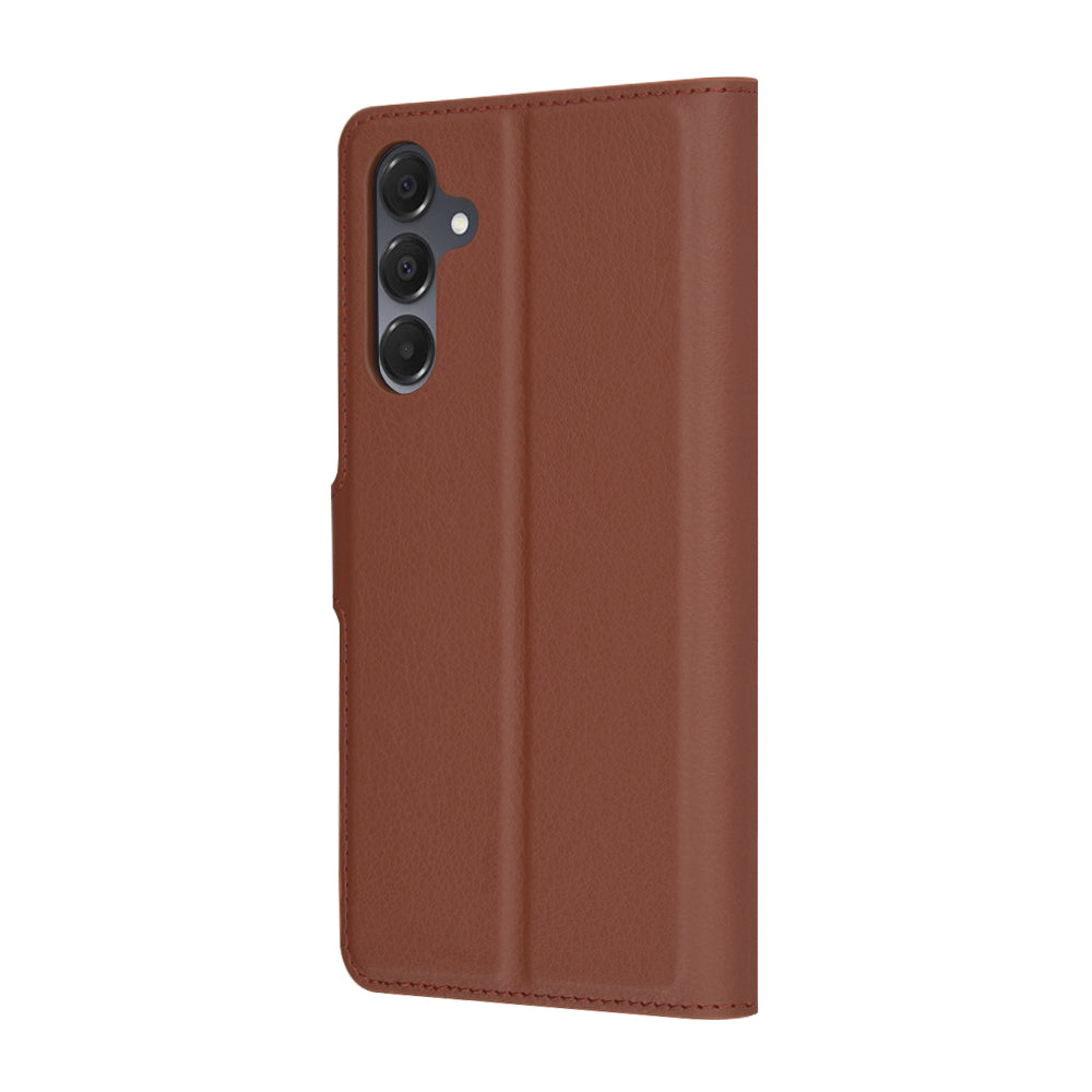 Puzdro pre Samsung Galaxy A16 5G A166 / A16 4G A165, Techsuit, kožené folio, hnedé