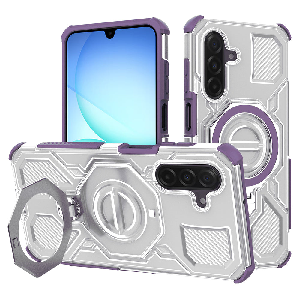 Puzdro pre Samsung Galaxy A17 4G / A17 5G, Techsuit, Carbon Shield Pro, Fialové