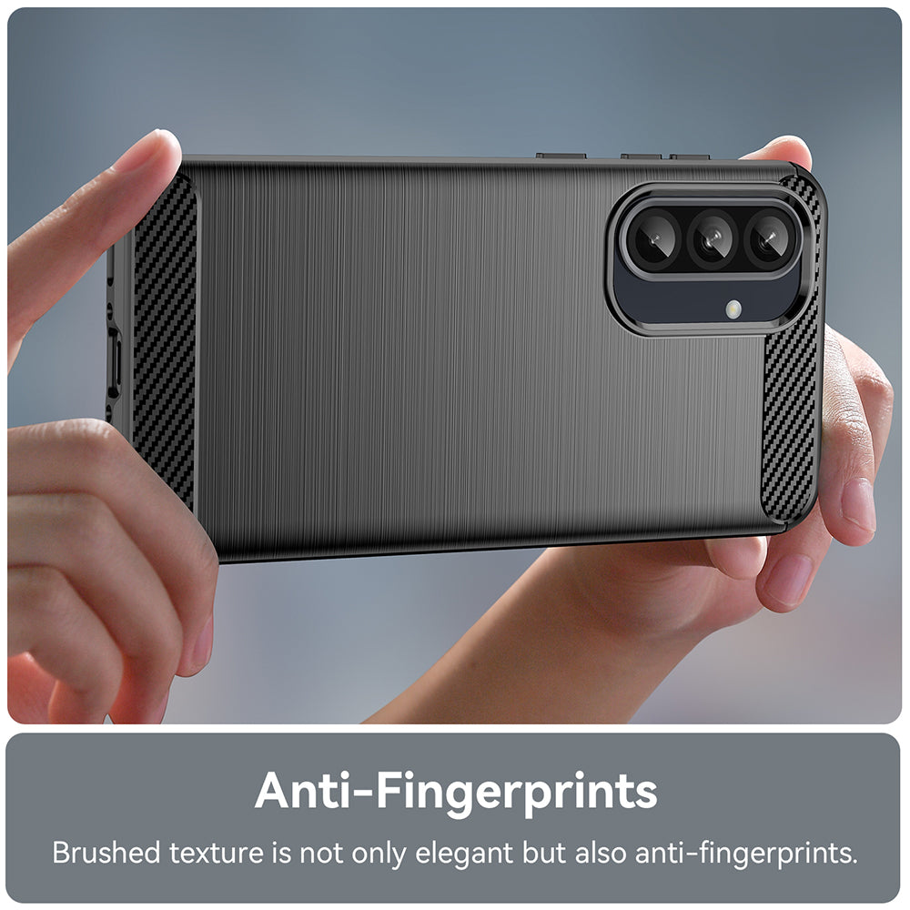 Puzdro pre Samsung Galaxy A27 5G, Techsuit, Karbón, Čierne
