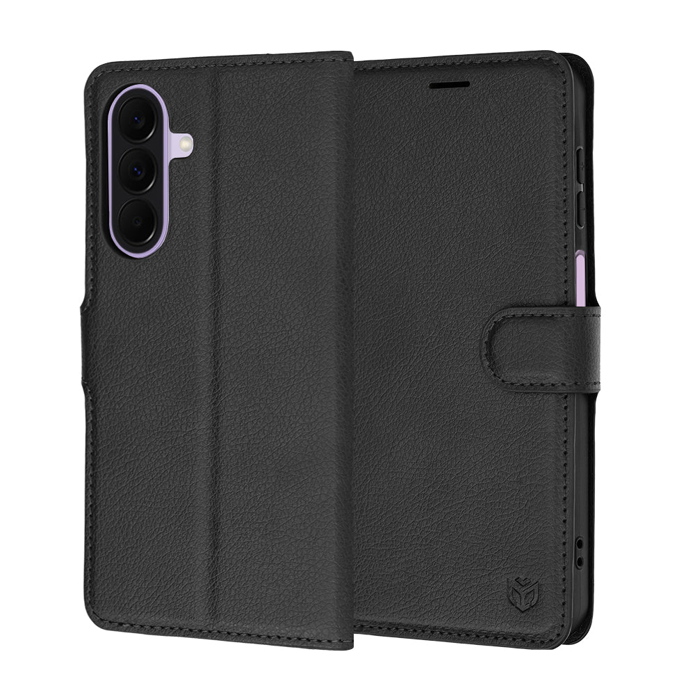 Puzdro na Samsung Galaxy A27 5G, Techsuit, kožené folio, čierne
