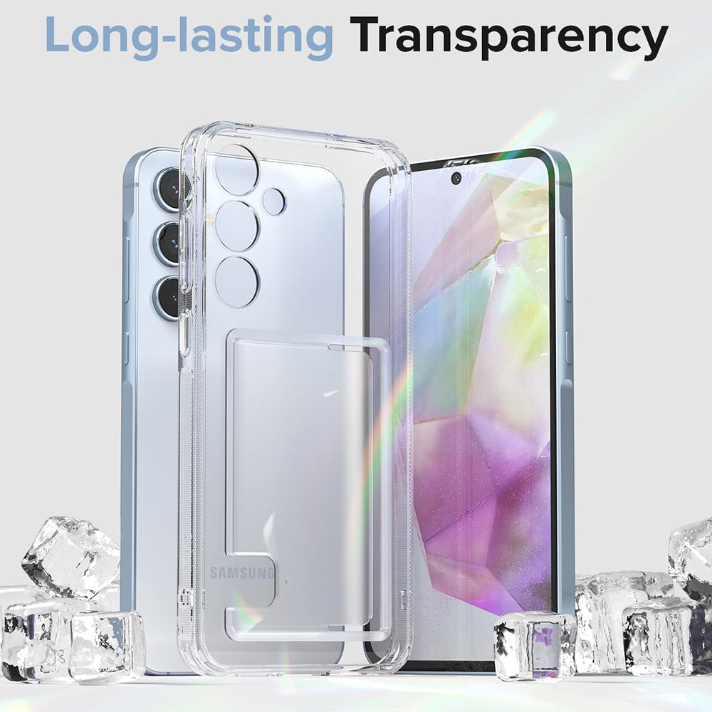 Puzdro pre Samsung Galaxy A35 5G A356, Ringke, Fusion Card, Priehľadné