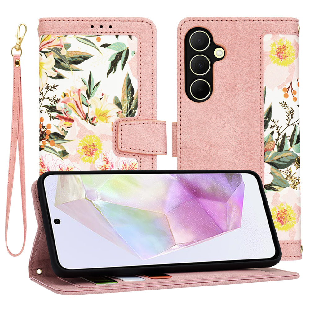 Puzdro pre Samsung Galaxy A35 5G A356, Techsuit, FlipCraft, Ružové