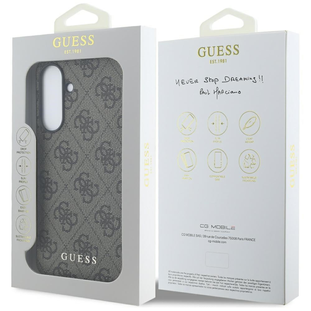 Puzdro pre Samsung Galaxy A36 A366, Guess, 4G Classic, Hnedé