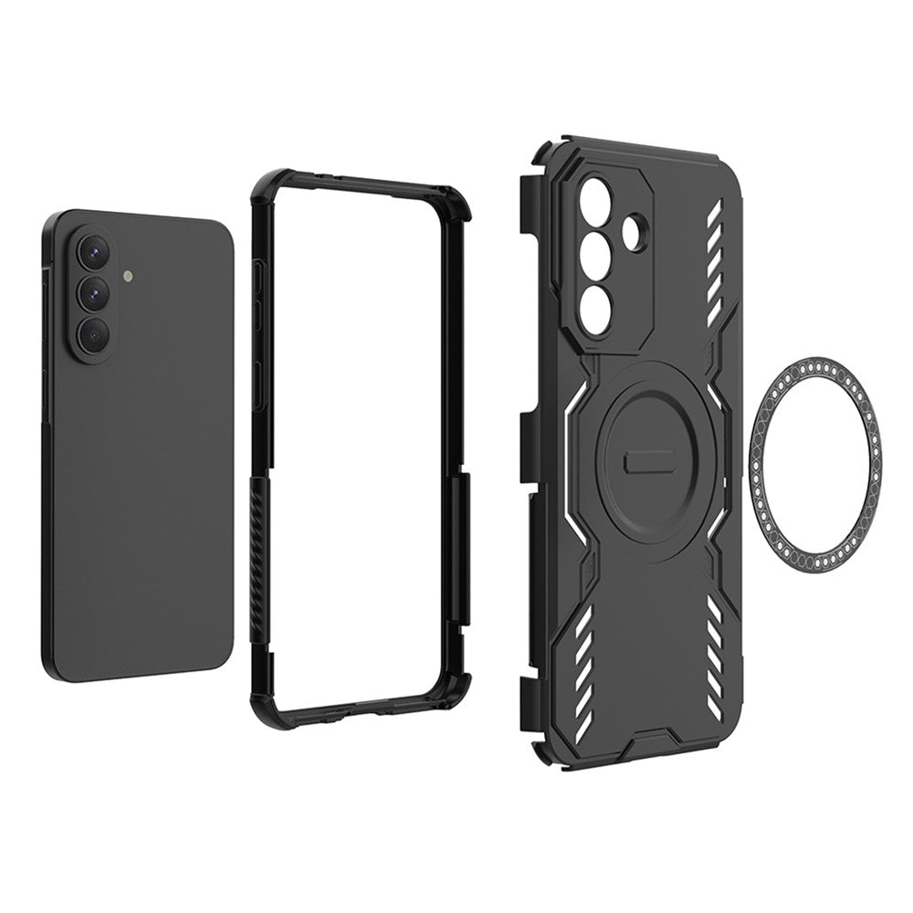 Puzdro MagSafe pre Samsung Galaxy A37 5G, Techsuit, ArmorMag, Čierne