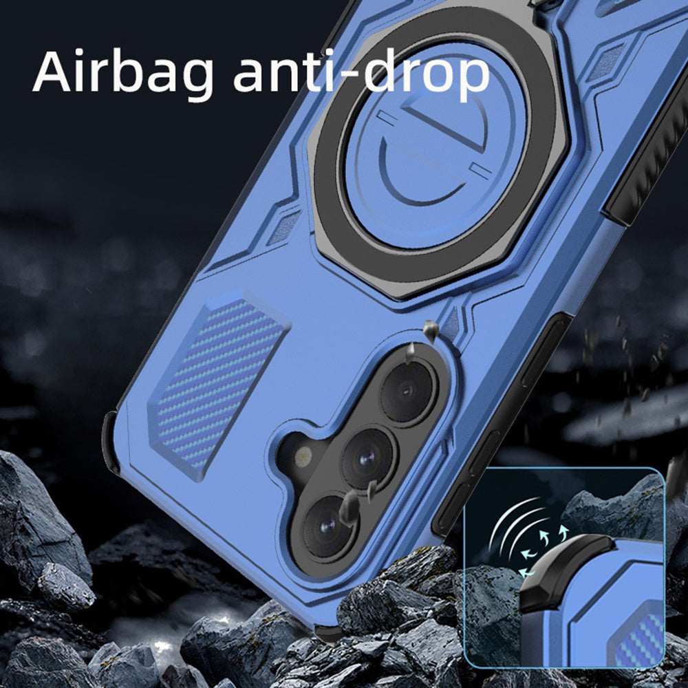 Puzdro pre Samsung Galaxy A37 5G, Techsuit, Carbon Shield Pro, Modrá